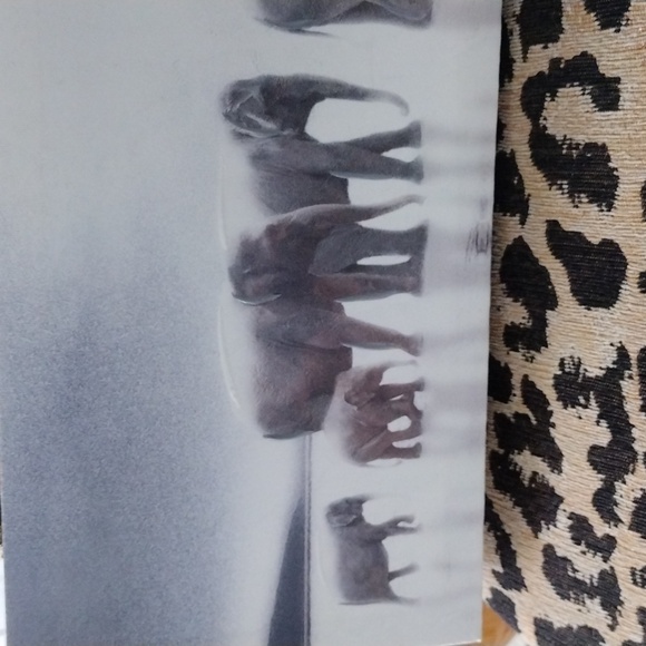 Elephants on canvas painting - Picture 3 of 3